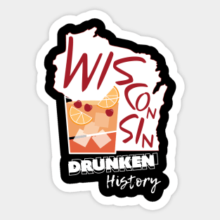 Wisconsin Logo Dark Sticker